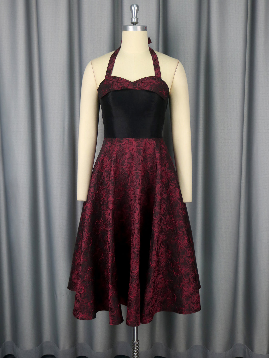 Women Elegant Cocktail Dress with Floral Pattern and Flattering Waist Belt StylebySassy