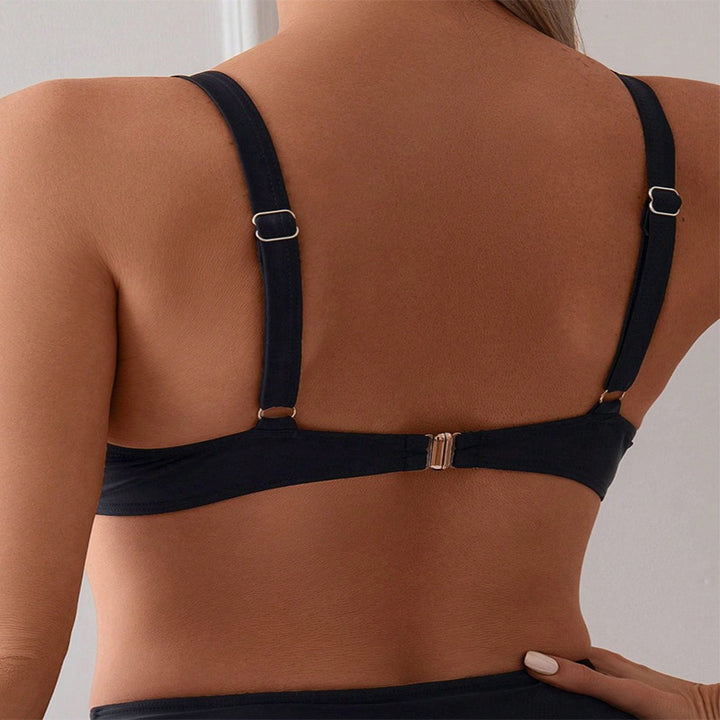 Women's High Neck Bikini with Fashion Inserts StylebySassy