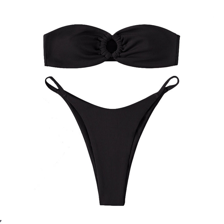 Women's bandeau bikini with ring details StylebySassy