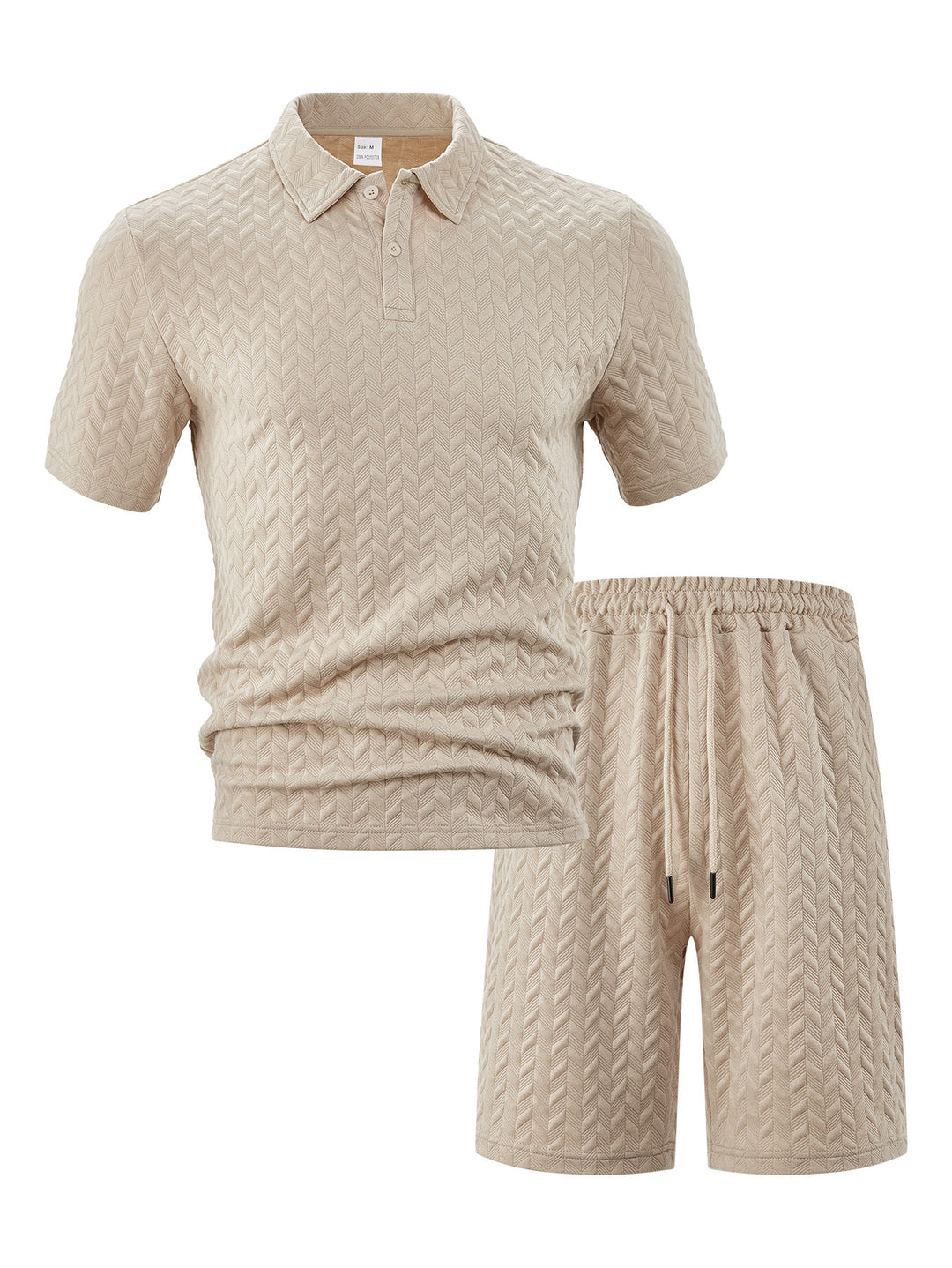 Men's structured polo set made of breathable cotton blend StylebySassy