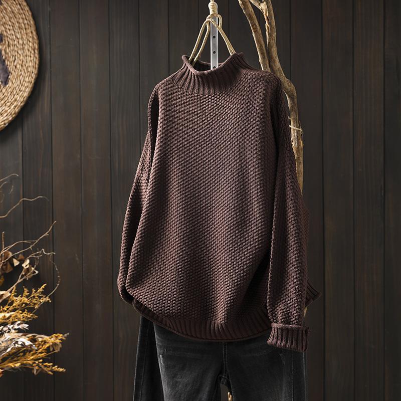 Women's Sweater | Textured Turtleneck Style