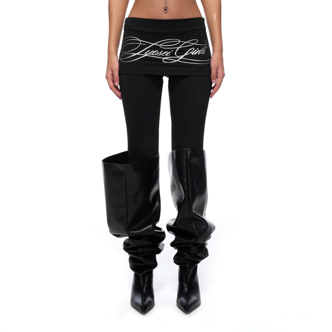 Women's Sporty Leggings with Wide Band StylebySassy