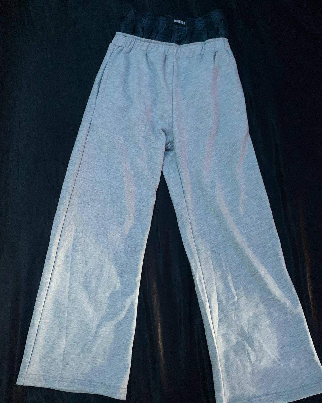 Women's casual jersey lounge pants with elastic waistband and wide leg StylebySassy