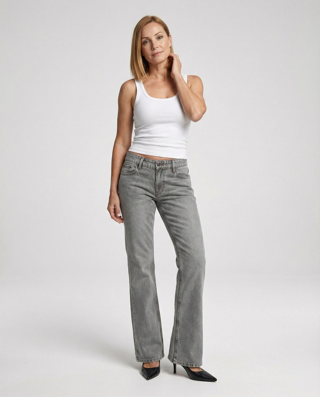 Women Bootcut Jeans High Waist Stretch