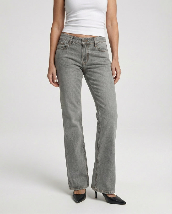 Women Bootcut Jeans High Waist Stretch