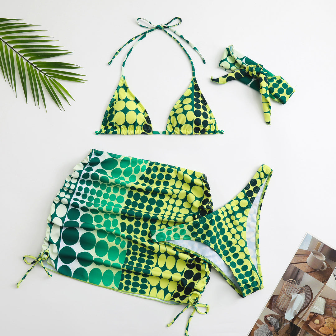 Women's Triangle Bikini with Skirt StylebySassy