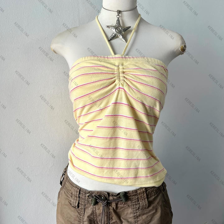 Women's Striped Bandeau Top StylebySassy