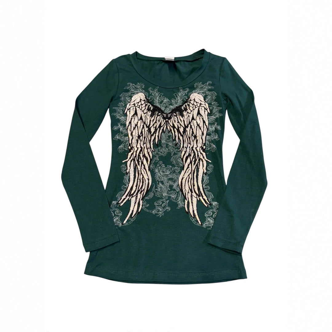 Women's T-Shirt with Angel Print StylebySassy