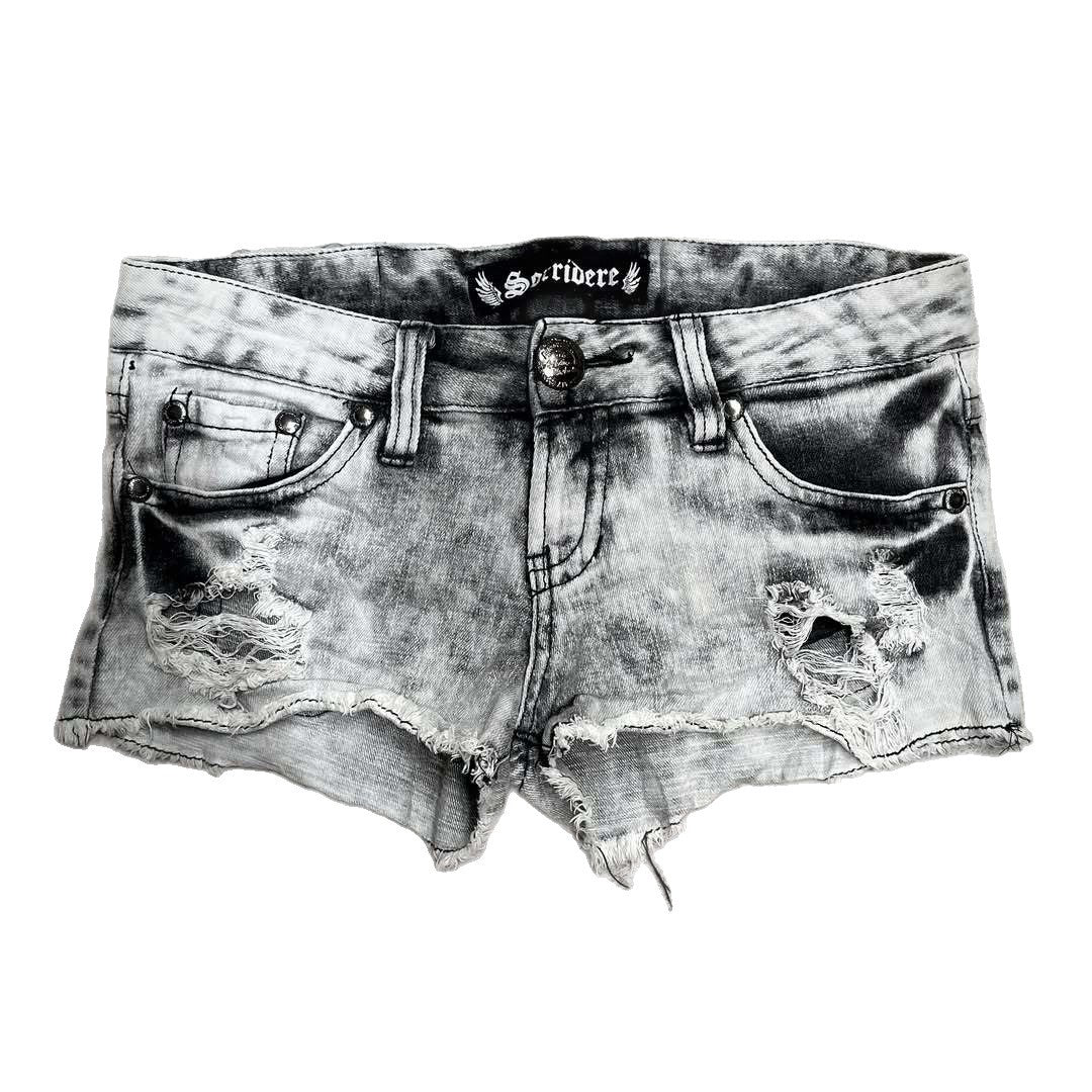 Women trendy Destroyed Denim Shorts StylebySassy