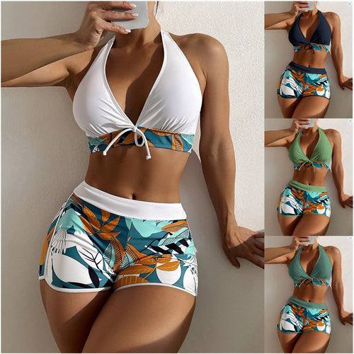 Women’s Sporty Bikini Set with Floral Design StylebySassy