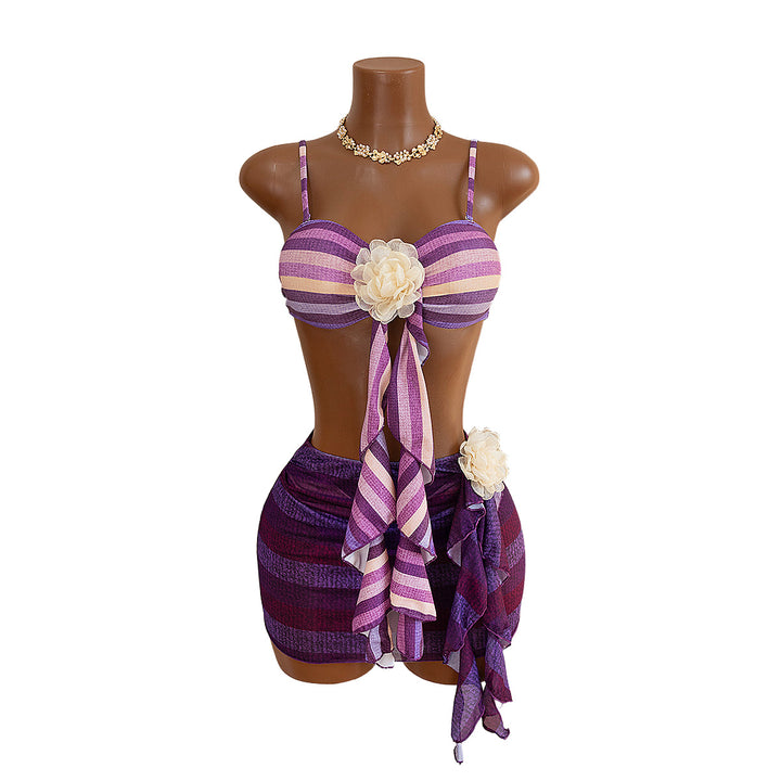 Ladies Bandeau Bikini with sophisticated wrap skirt StylebySassy