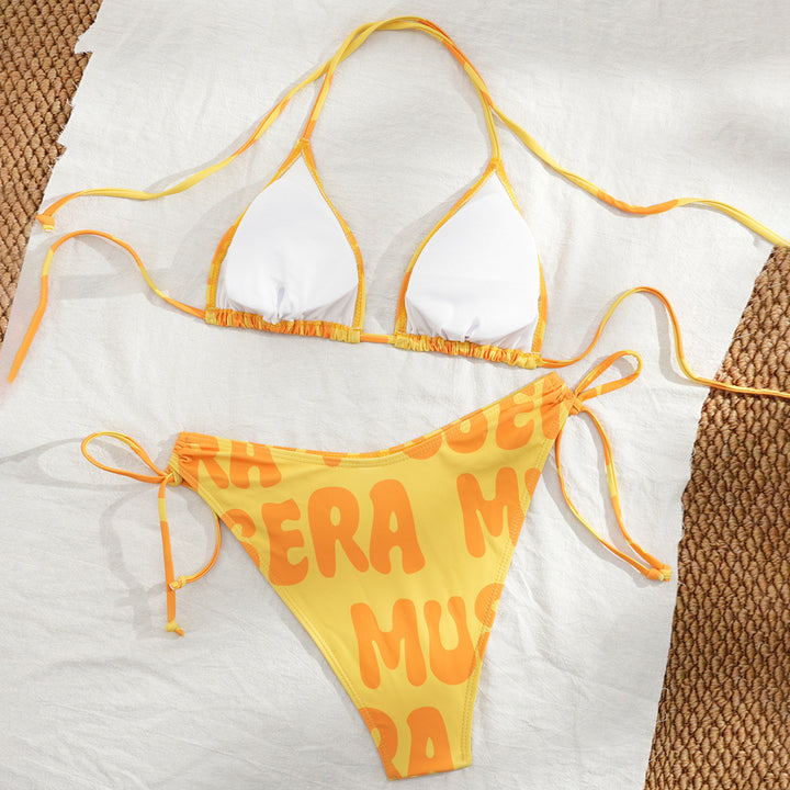 Women's Triangle Bikini with Side Ruching StylebySassy