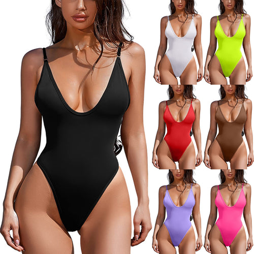 Women High-Cut One-Piece Swimsuit StylebySassy