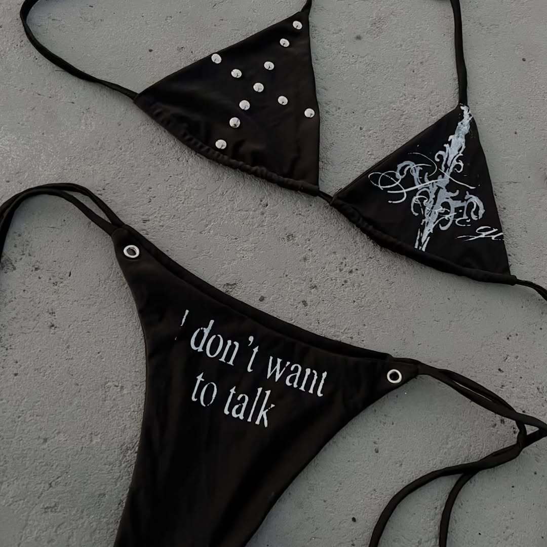 Women's triangle bikini with eye-catching details StylebySassy
