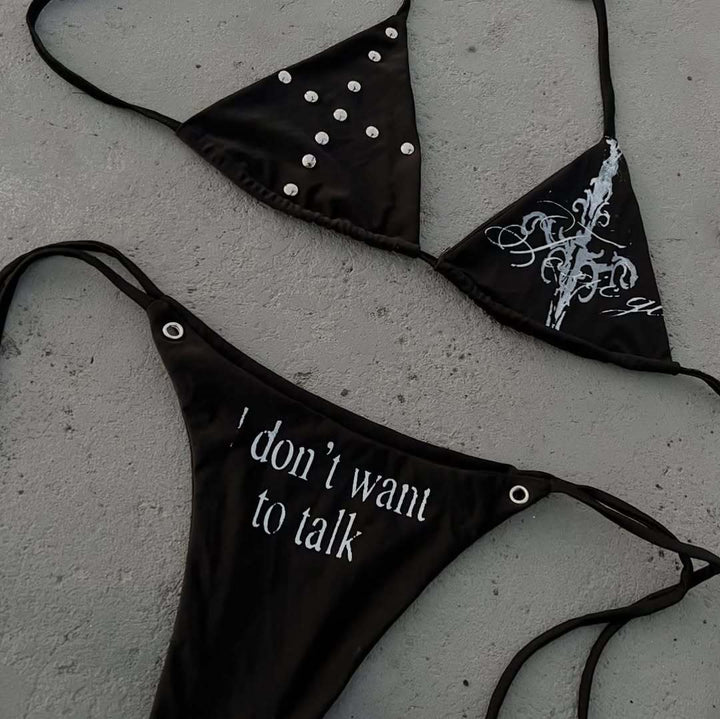 Women's triangle bikini with eye-catching details StylebySassy