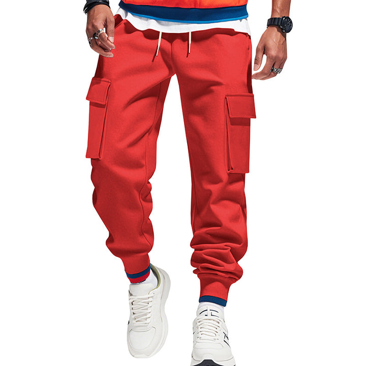 Men's urban utility jogger with drawstring, applied flap pockets and elastic waistband StylebySassy
