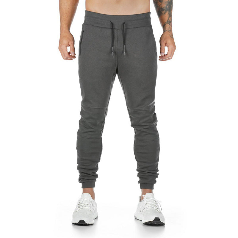 Men's narrow cut sport jogging pants with ergonomic knee inserts, comfort waistband, and drawstring StylebySassy