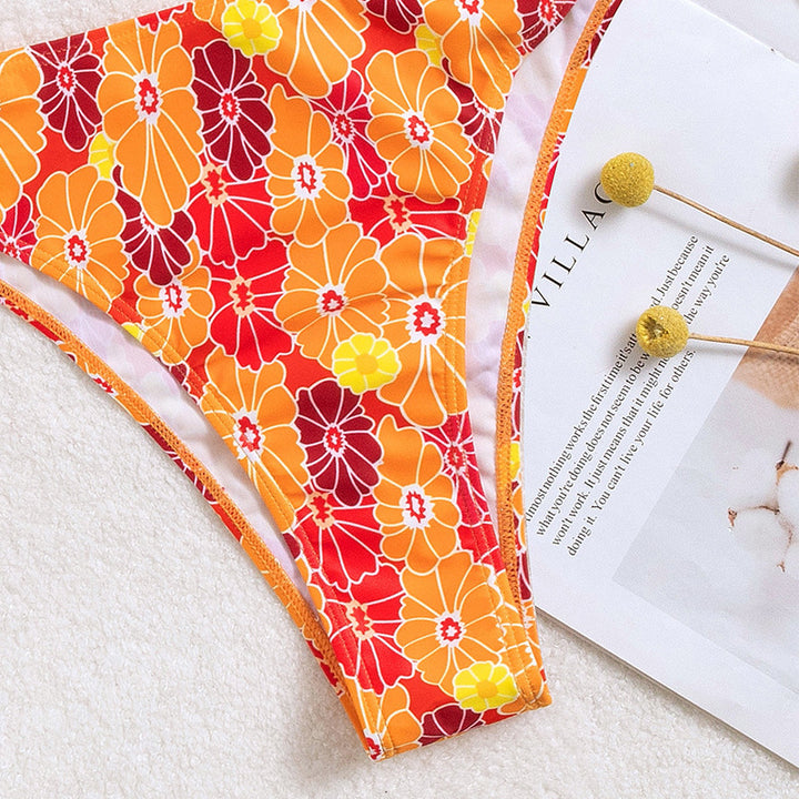 Women's bikini with floral design and flattering cut StylebySassy