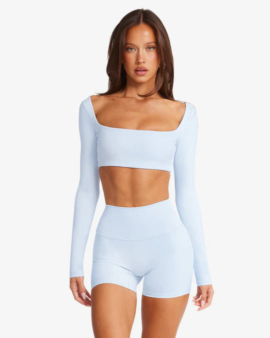 Women's Sporty Long Sleeve Crop Top StylebySassy