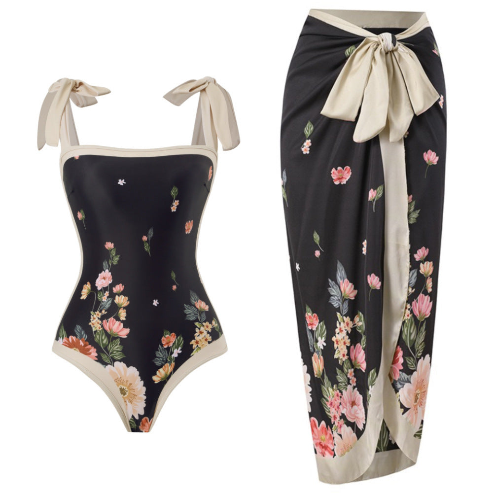 Women Elegant Swimsuit with Floral Design StylebySassy