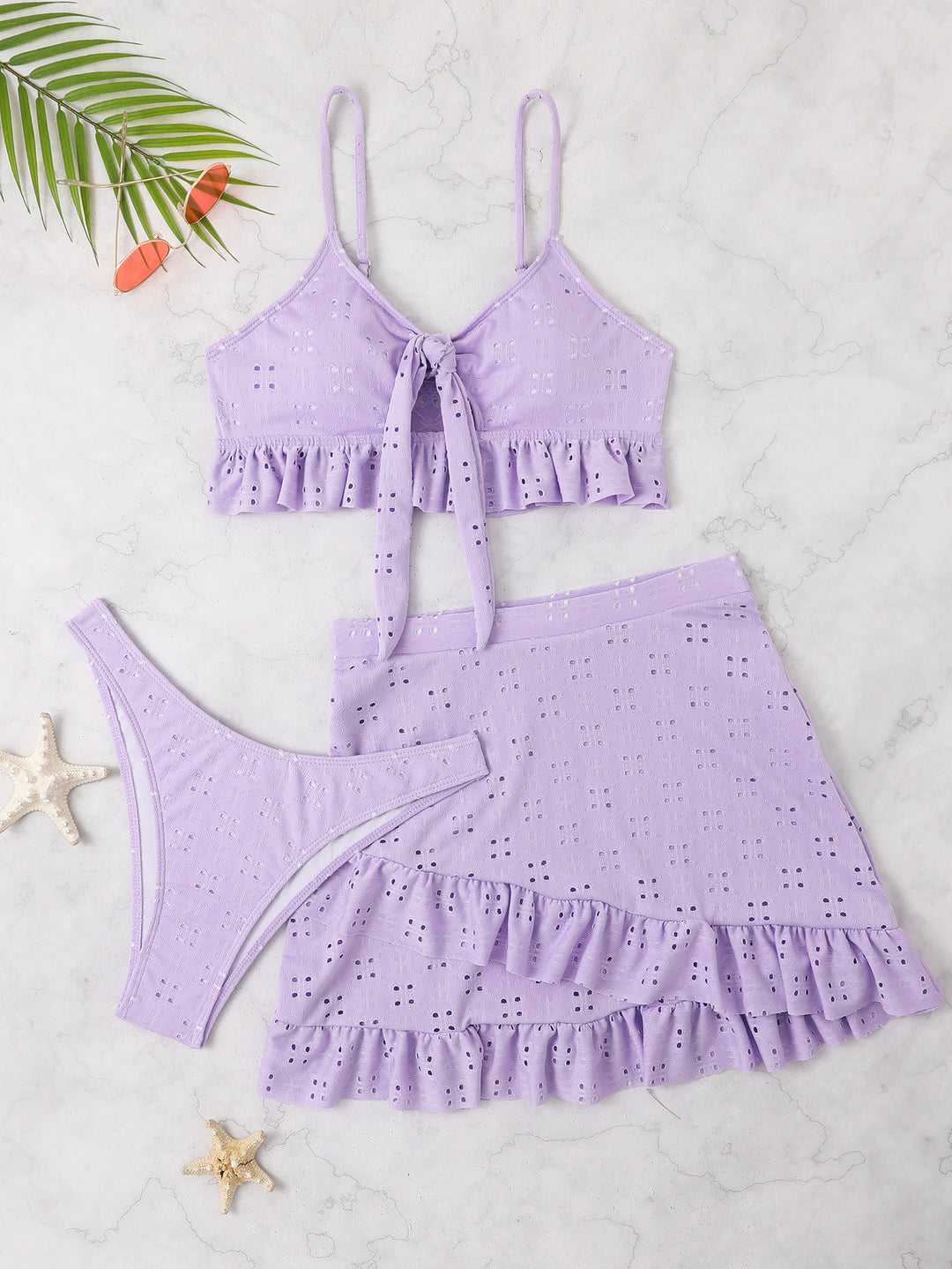 Women's Bikini Set with Ruffle Details StylebySassy