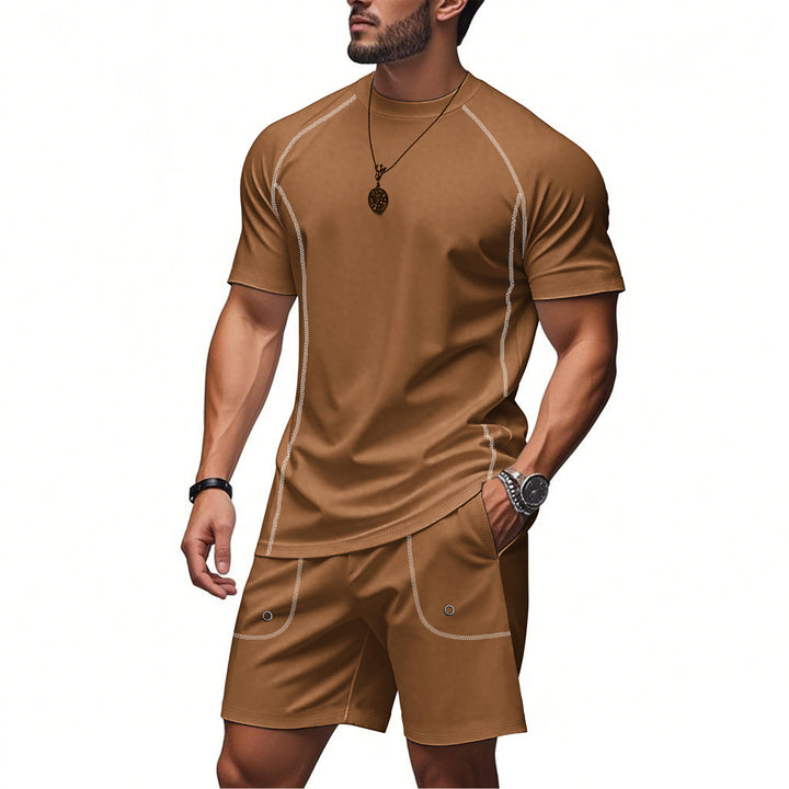 Men's sporty two-piece set made of breathable functional jersey with raglan sleeves StylebySassy