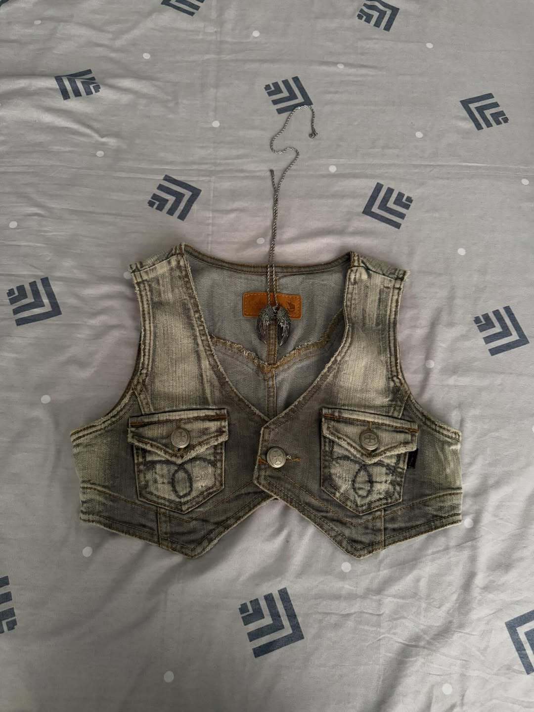 Women's jeans vest with pockets StylebySassy