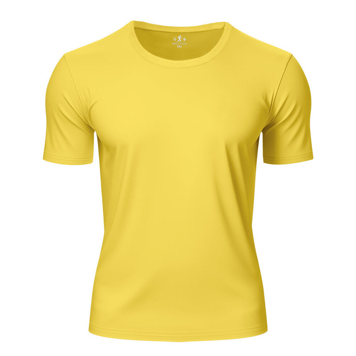 Men's lightweight short sleeve functional shirt with round neck, quick-drying stretch fabric and flat seams StylebySassy