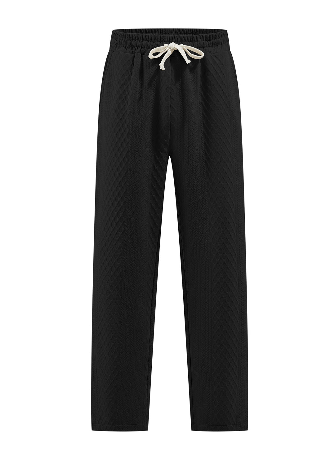 Ladies nan comfortable structured lounge pants with elastic drawstring and straight leg StylebySassy