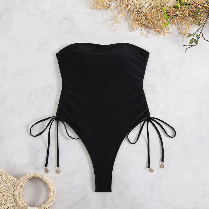 Women One-Piece Swimsuit with Adjustable Laces StylebySassy