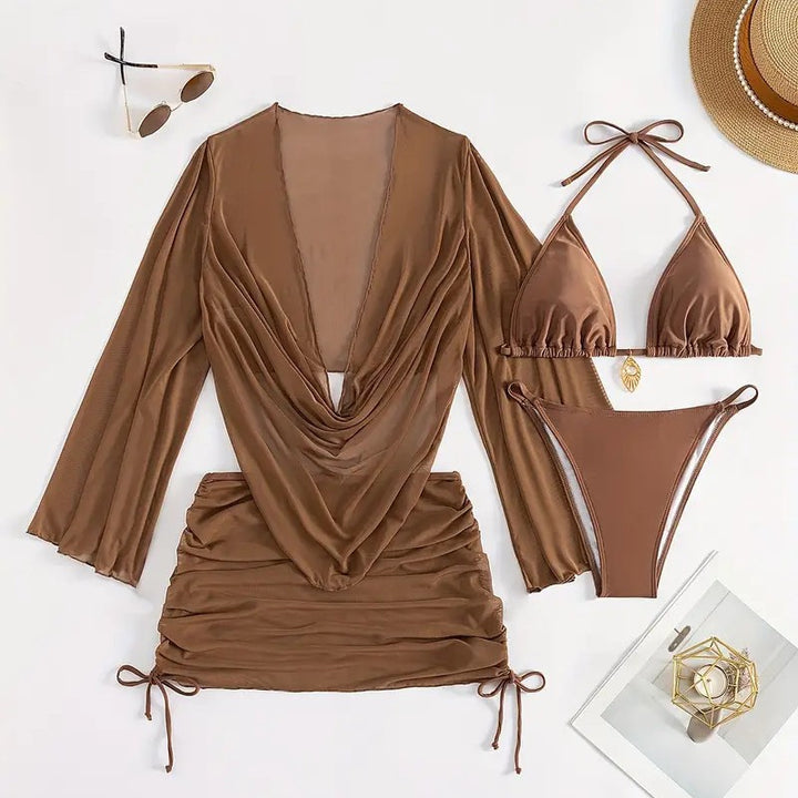 Ladies Bikini Set with elegant wrap top StylebySassy