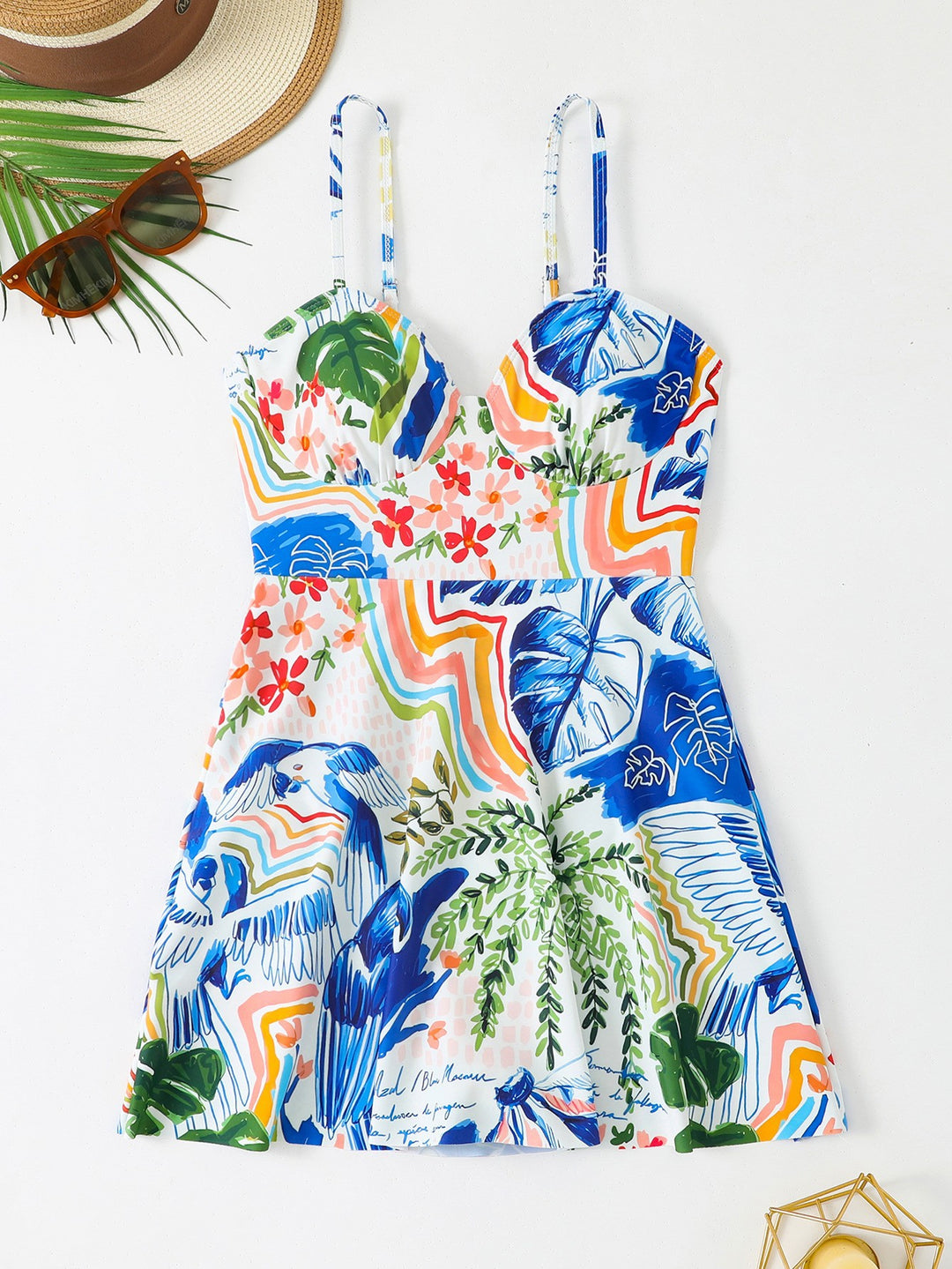 Women Beach Dress with Floral Design StylebySassy