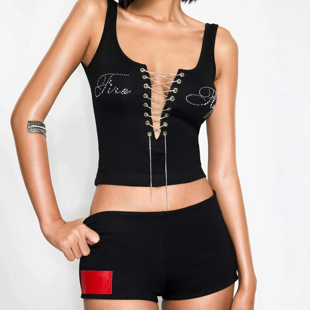 Women's Elegant Knot Top with Beaded Details StylebySassy