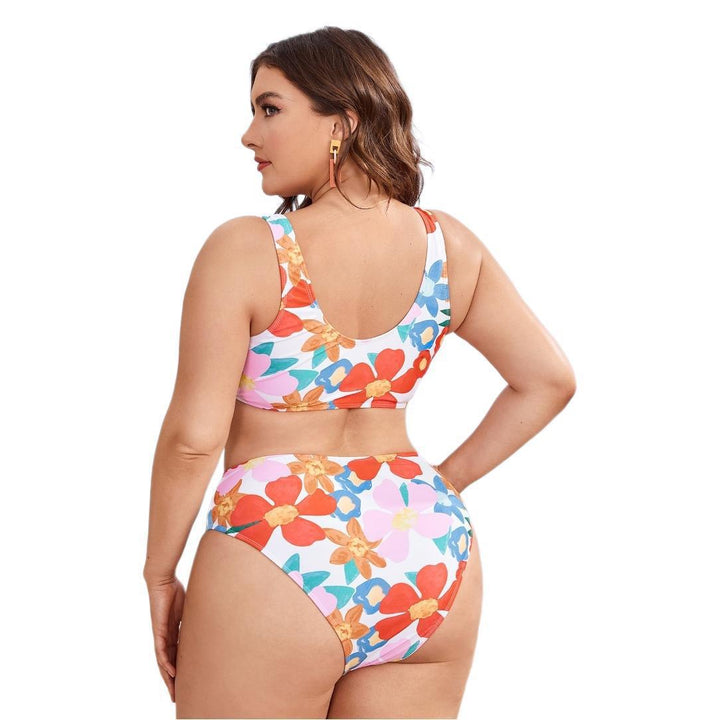 Women's High-Cut Bikini Set with Floral Design StylebySassy