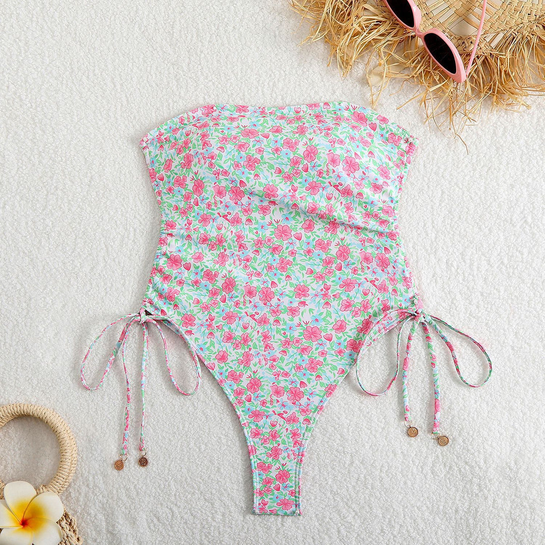 Women One-Piece Swimsuit with Adjustable Laces StylebySassy