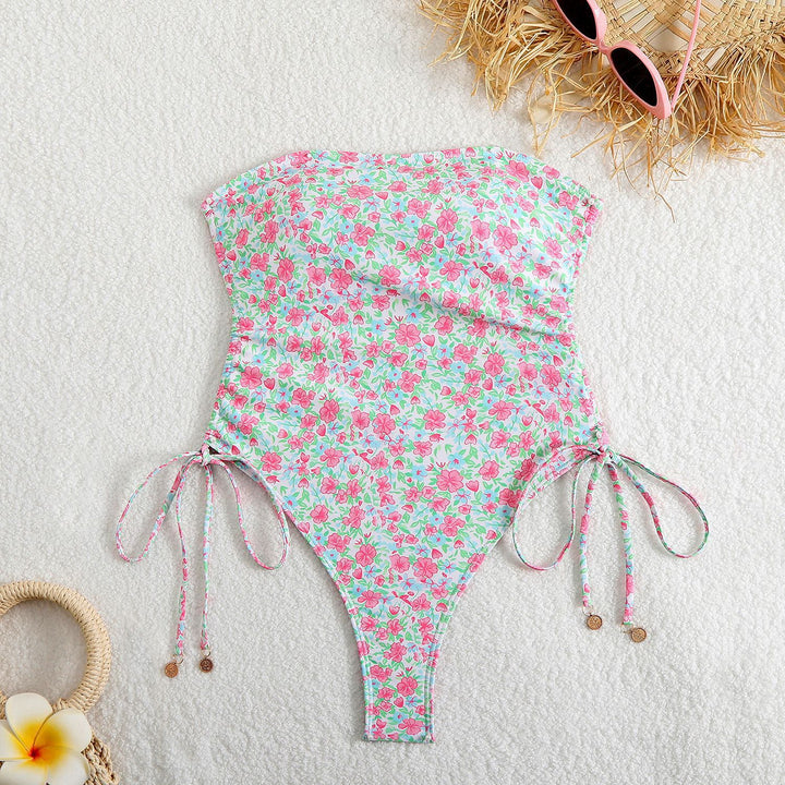 Women One-Piece Swimsuit with Adjustable Laces StylebySassy