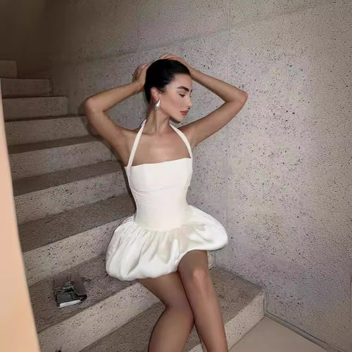 Women airy summer dress with off-shoulder design StylebySassy