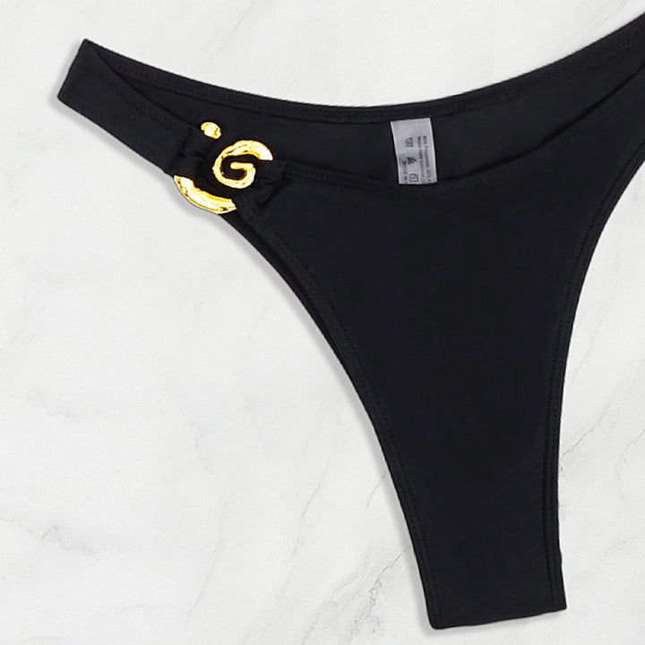 Ladies Bikini with elegant gold details StylebySassy