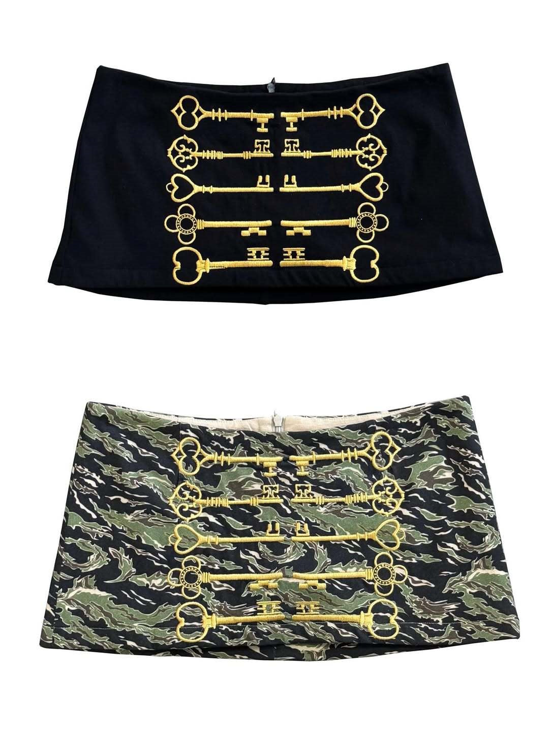 Women's mini skirt with unique key design StylebySassy