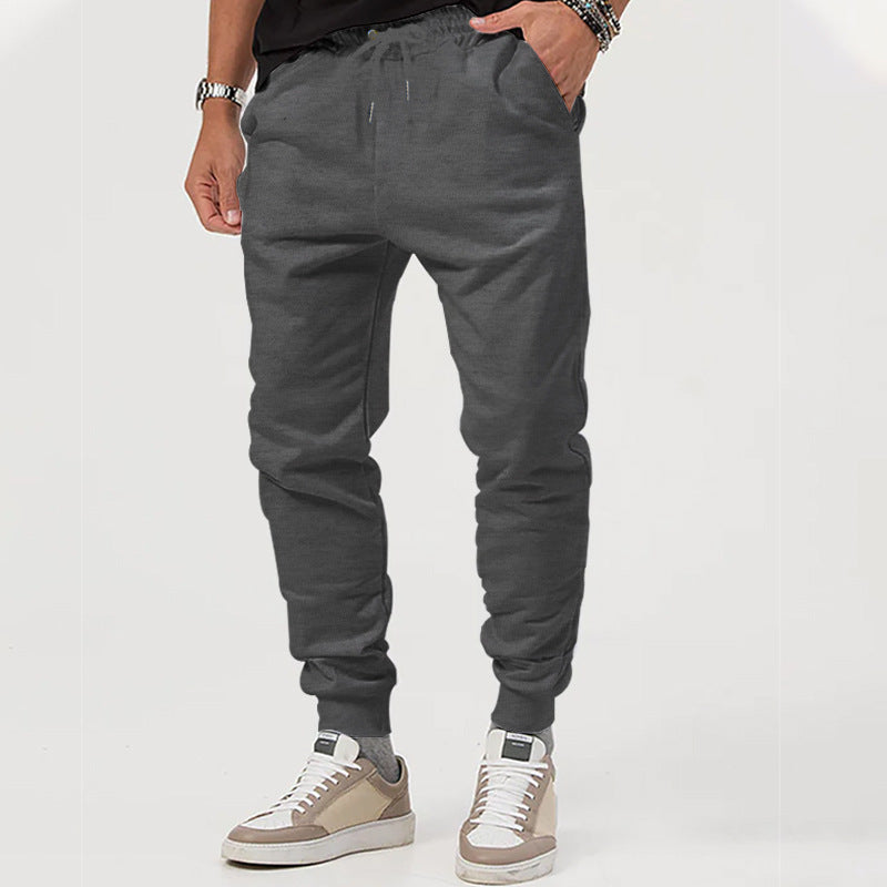 Men's jersey sweatpants in a tapered cut with concealed drawstring and shape-stable ankle cuffs StylebySassy