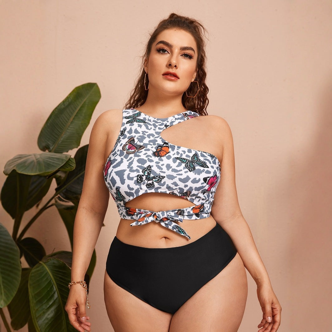 Women’s Crop Bikini Top with Trendy Tie Design StylebySassy