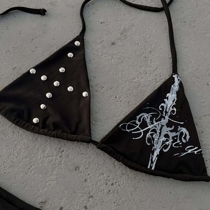 Women's triangle bikini with eye-catching details StylebySassy