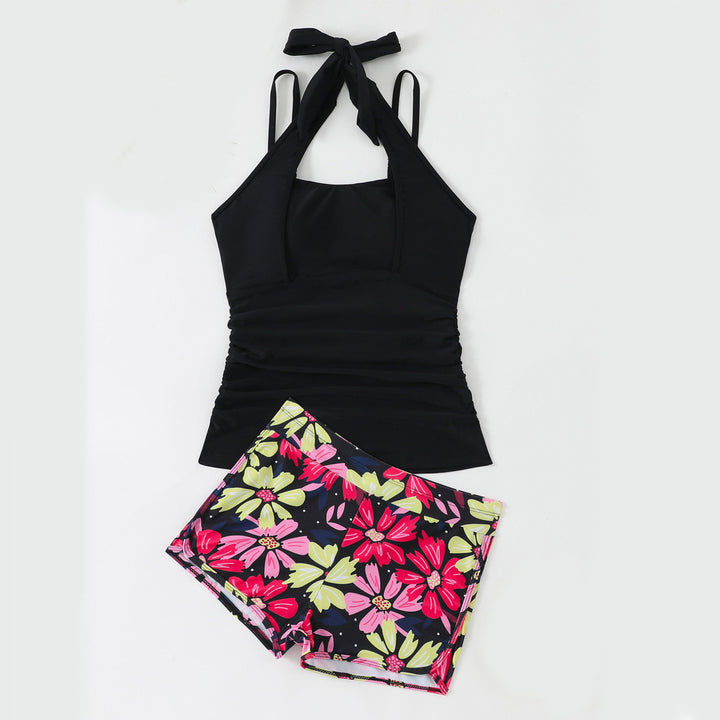 Women's Tankini with Floral Shorts StylebySassy