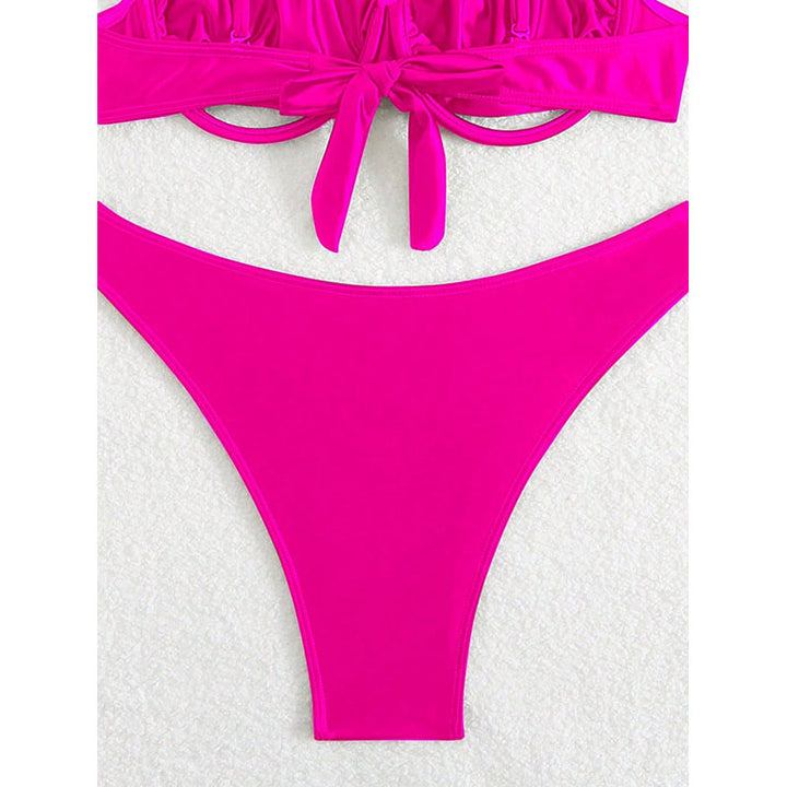 Women's bikini set with elegant underwire top and high leg cut StylebySassy