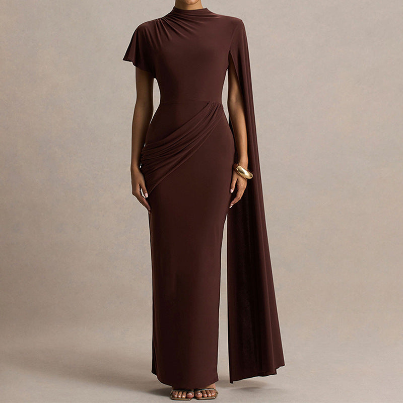 Women Elegant Dress with Unique Draping Design StylebySassy
