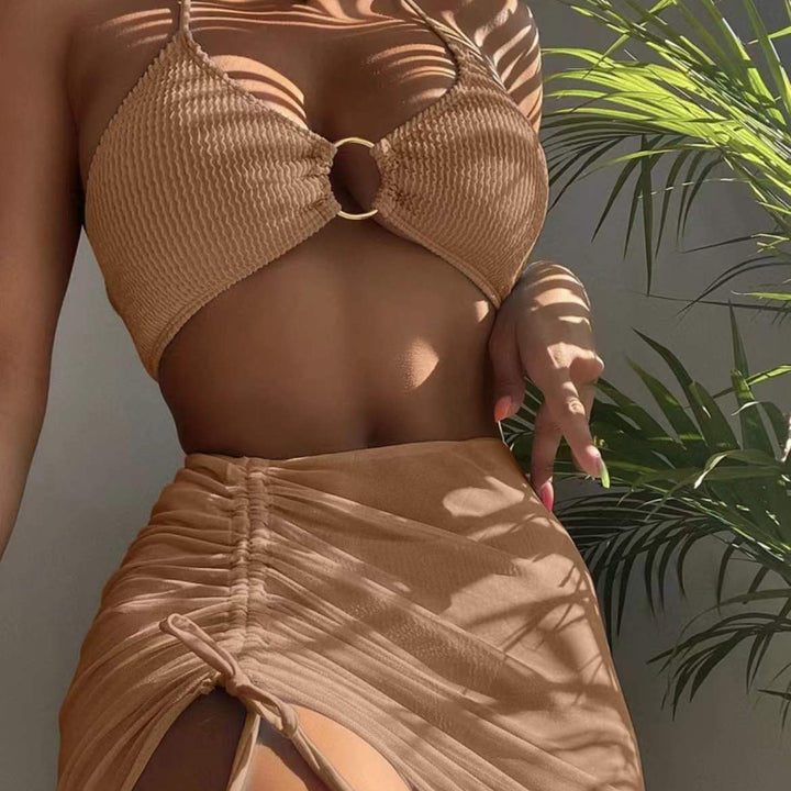 Ladies set with crinkled top and skirt StylebySassy