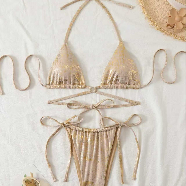 Women's triangle bikini with elegant knot design StylebySassy