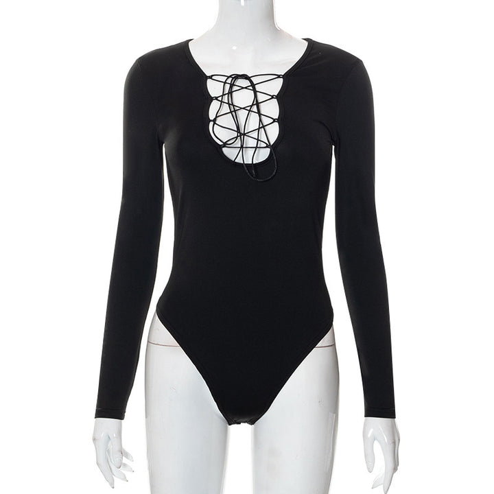Women's sporty bodys with decorative lacing detail StylebySassy