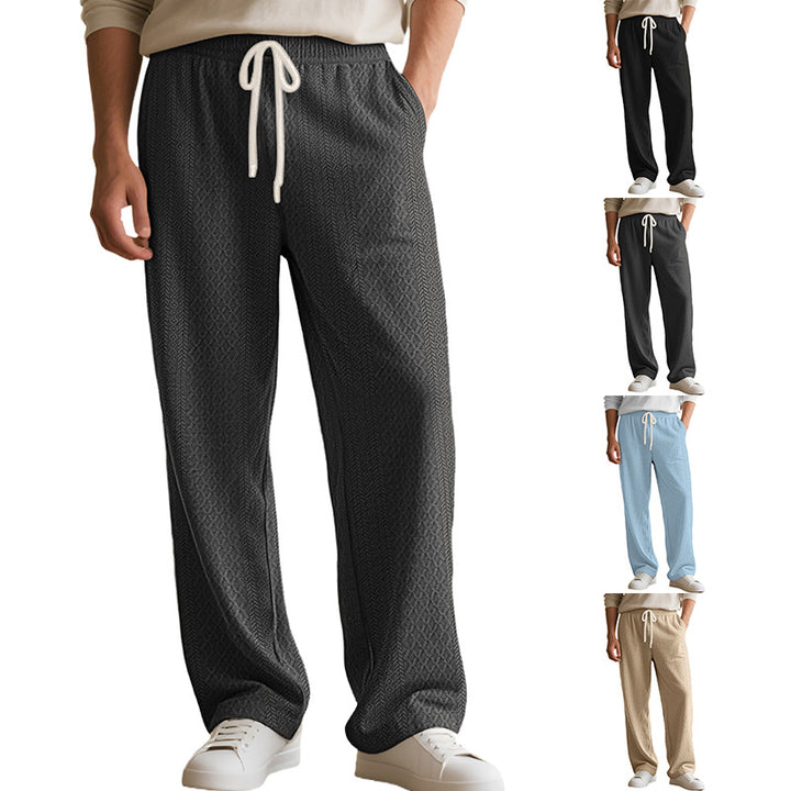 Ladies nan comfortable structured lounge pants with elastic drawstring and straight leg StylebySassy