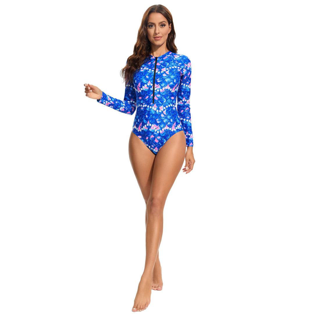 Women's Sporty Long Sleeve Swimsuit with UV Protection StylebySassy